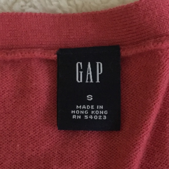 Vintage GAP Scoop Neck Sweater with Bow Tie Accent Collar Pink - Sz Small - Picture 5 of 6
